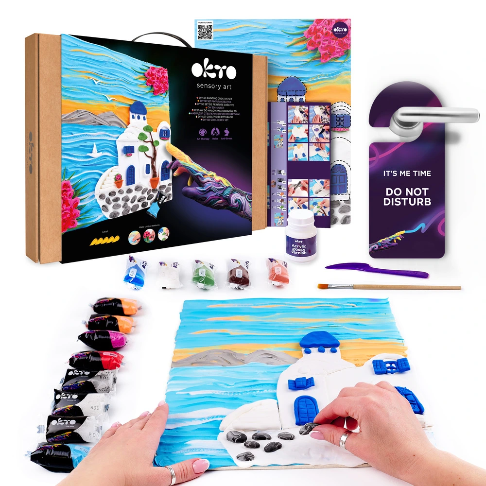 Об'ємна 3D картина #santorini - View 1