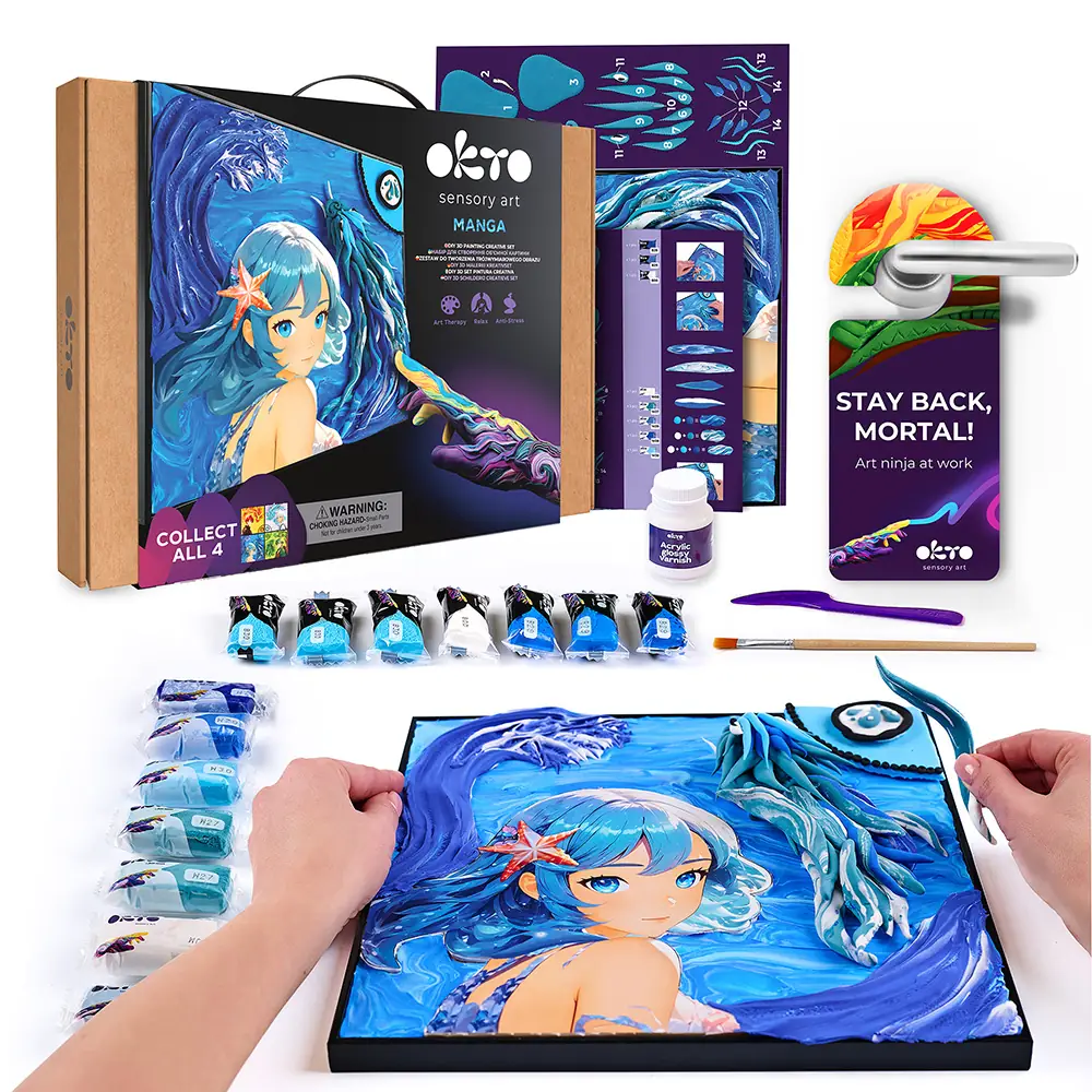 Об'ємна 3D Картина Манга "Вода" - View 1